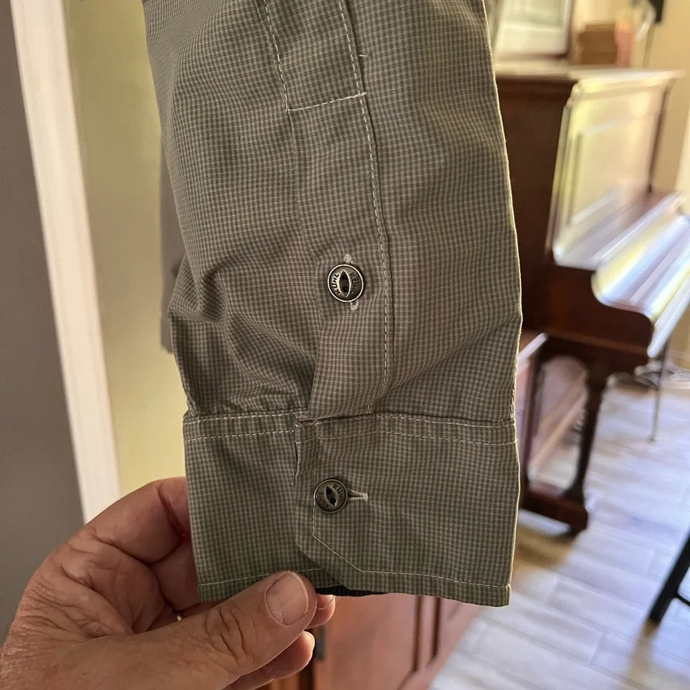Kuhl Gray/Green Long Sleeve Hiking Shirt - Picture 5 of 10